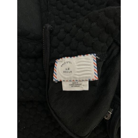 Anthropologie Postmark Black Stand-Up Collar Sleeveless Top M Office Siren - Picture 2 of 6